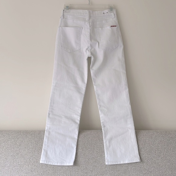 NWT Hudson Noa Mid-Rise Straight Crop White Denim Jeans Size 23 - Picture 3 of 11